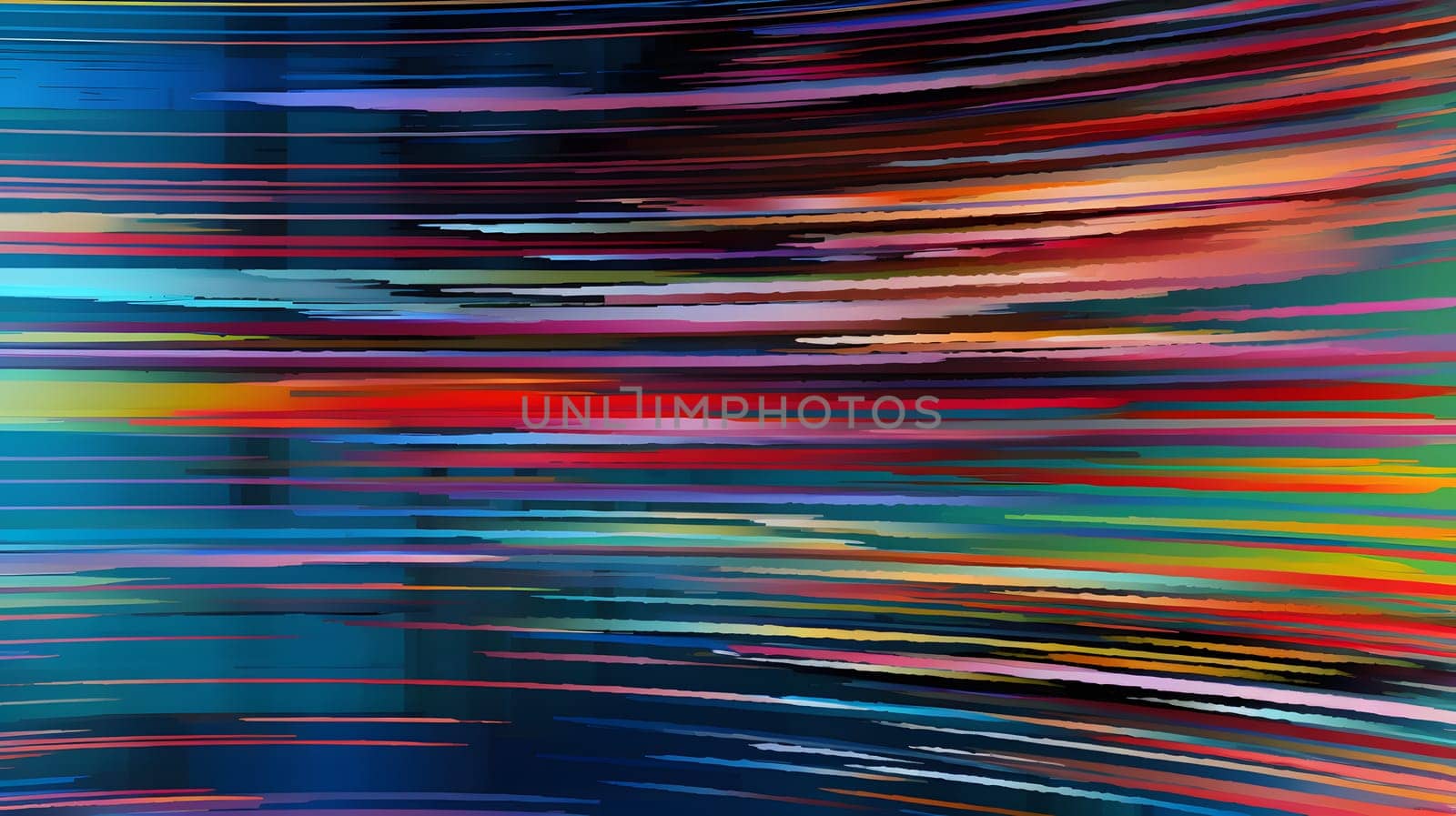 Abstract speed motion blur striped glitchy distorted background and wallpaper. Neural network generated in May 2023. Not based on any actual scene or pattern.