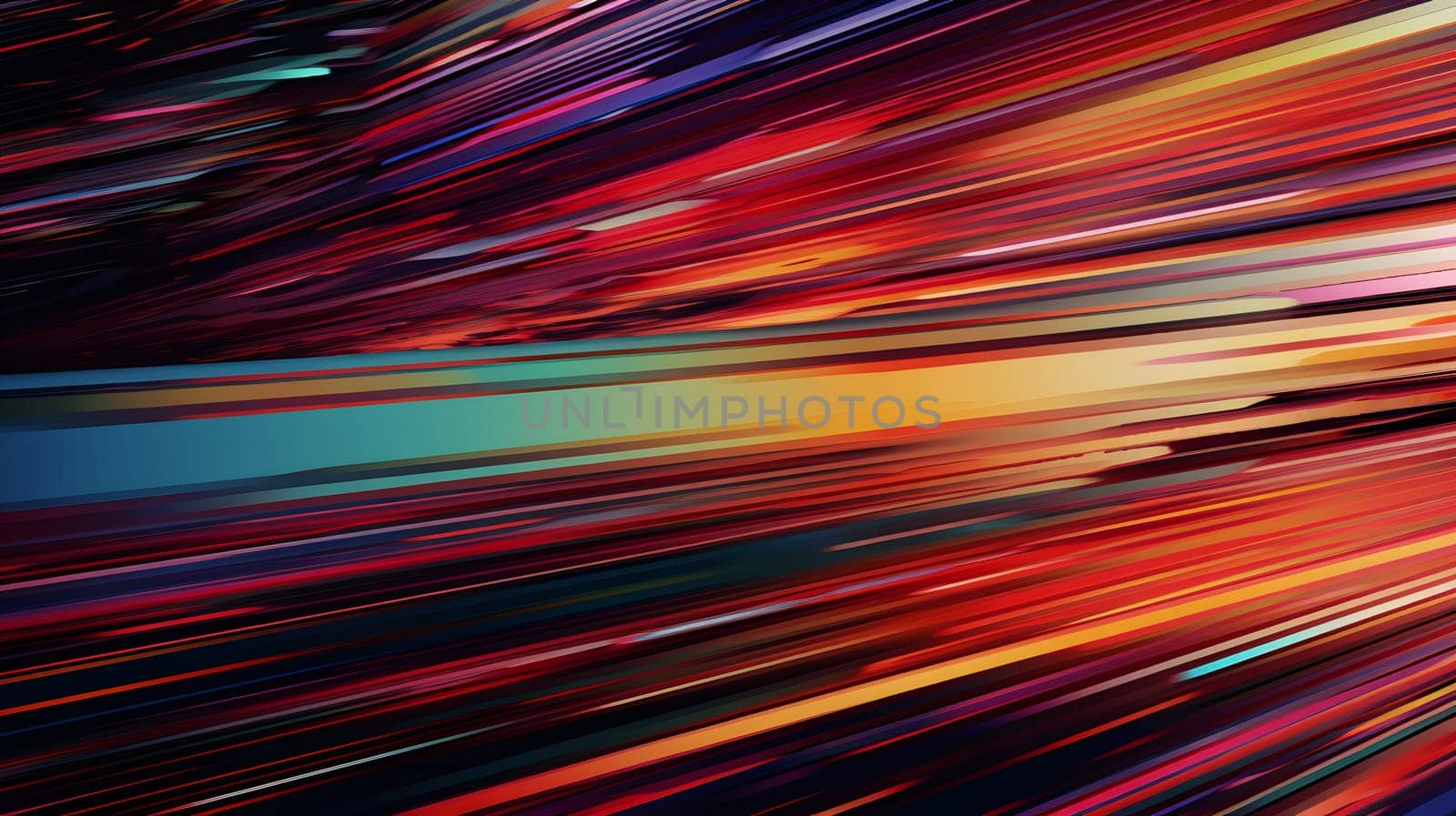 Abstract speed motion blur striped glitchy distorted background and wallpaper. Neural network generated in May 2023. Not based on any actual scene or pattern.