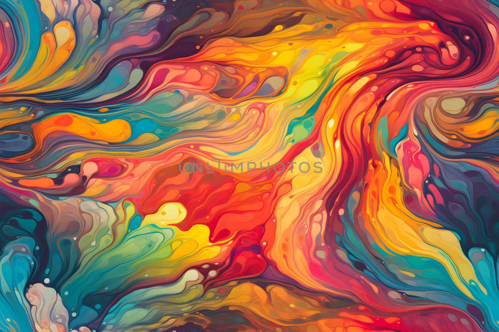 flat seamless background of colored diffusing turbulent fumes or paint pigments in liquid. Neural network generated in May 2023. Not based on any actual scene or pattern.