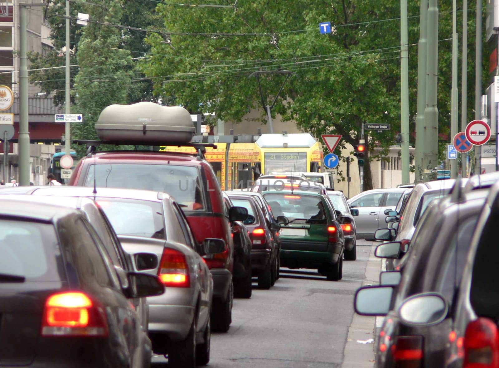 Big city traffic jams
