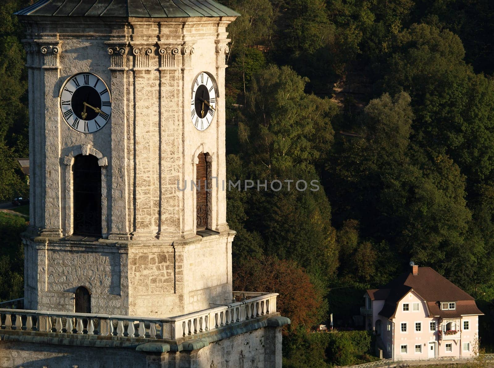 Church tower in Burghausen