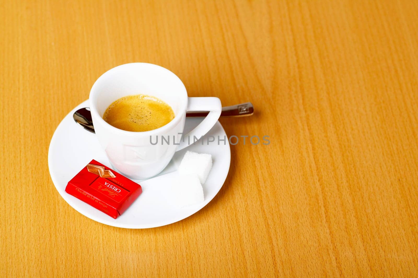 Espresso with chocolate