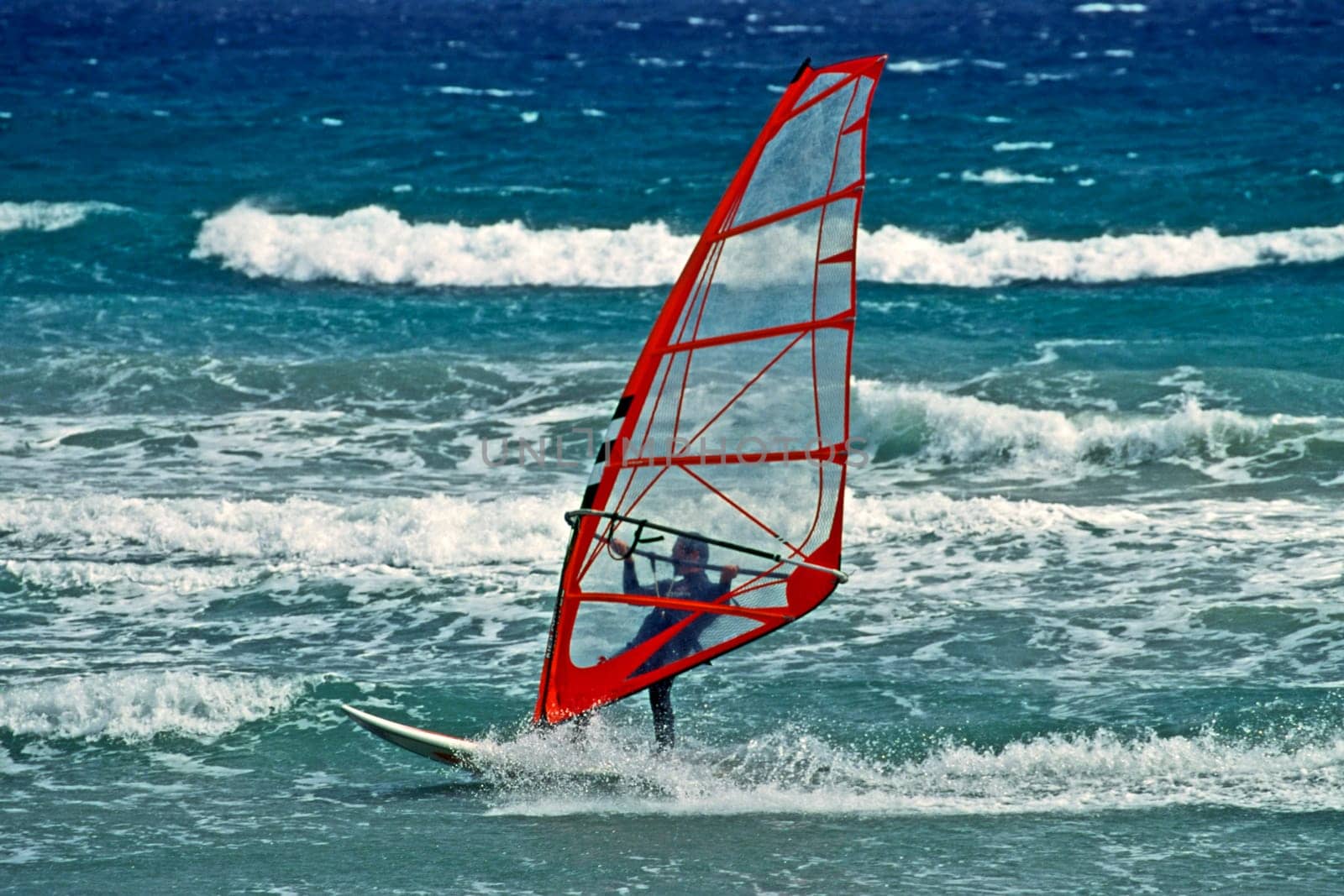 La Ciotat,surfer in the Mediterranean