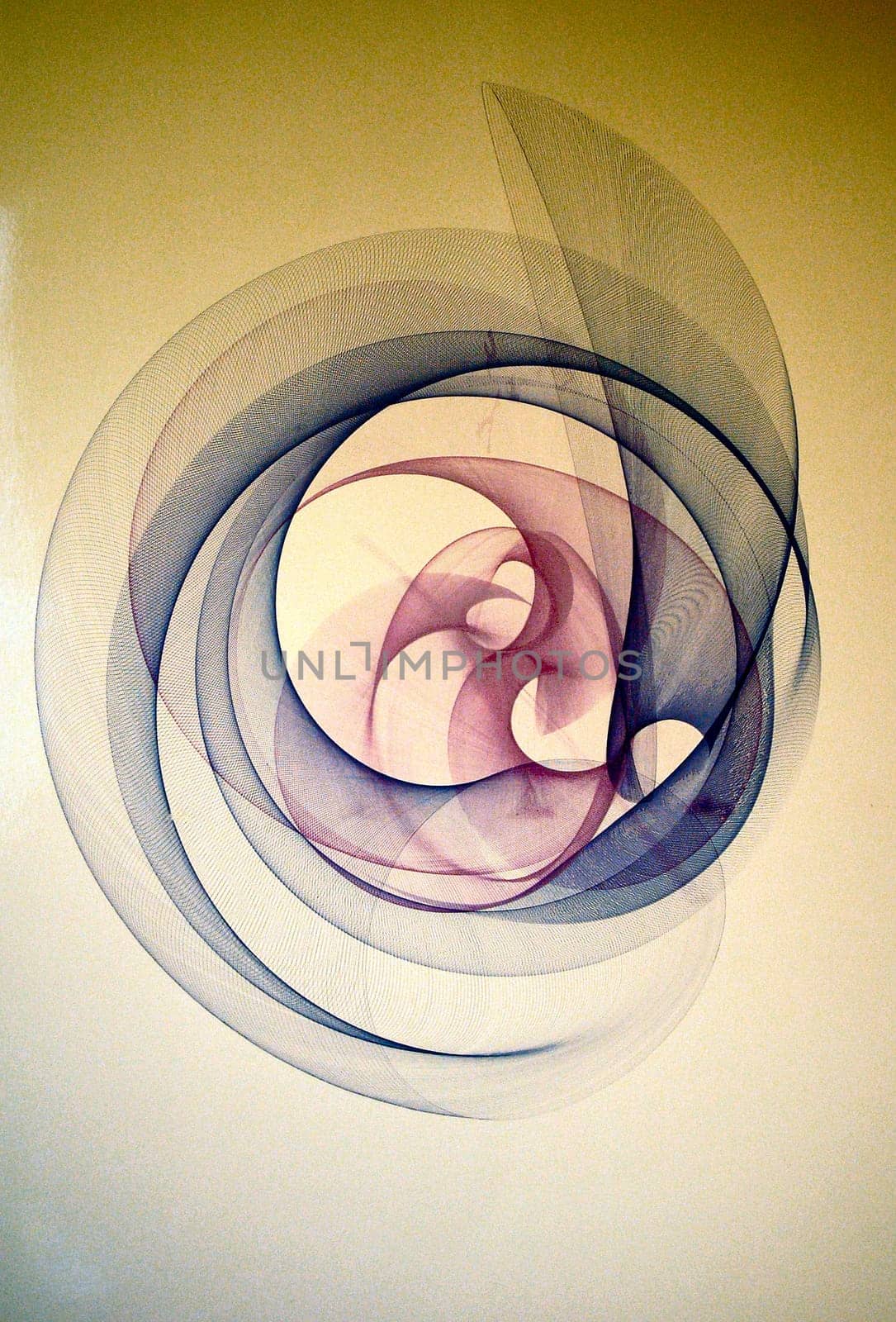 Drawing of two unevenly oscillating pendulums.