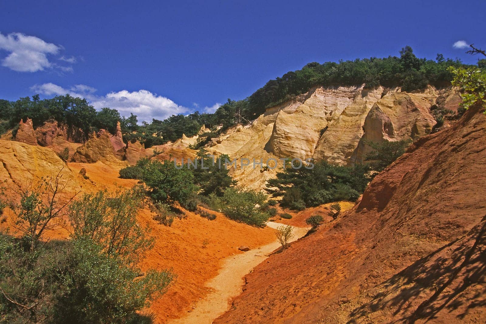 Rocky landscape near Rustrel,Provence