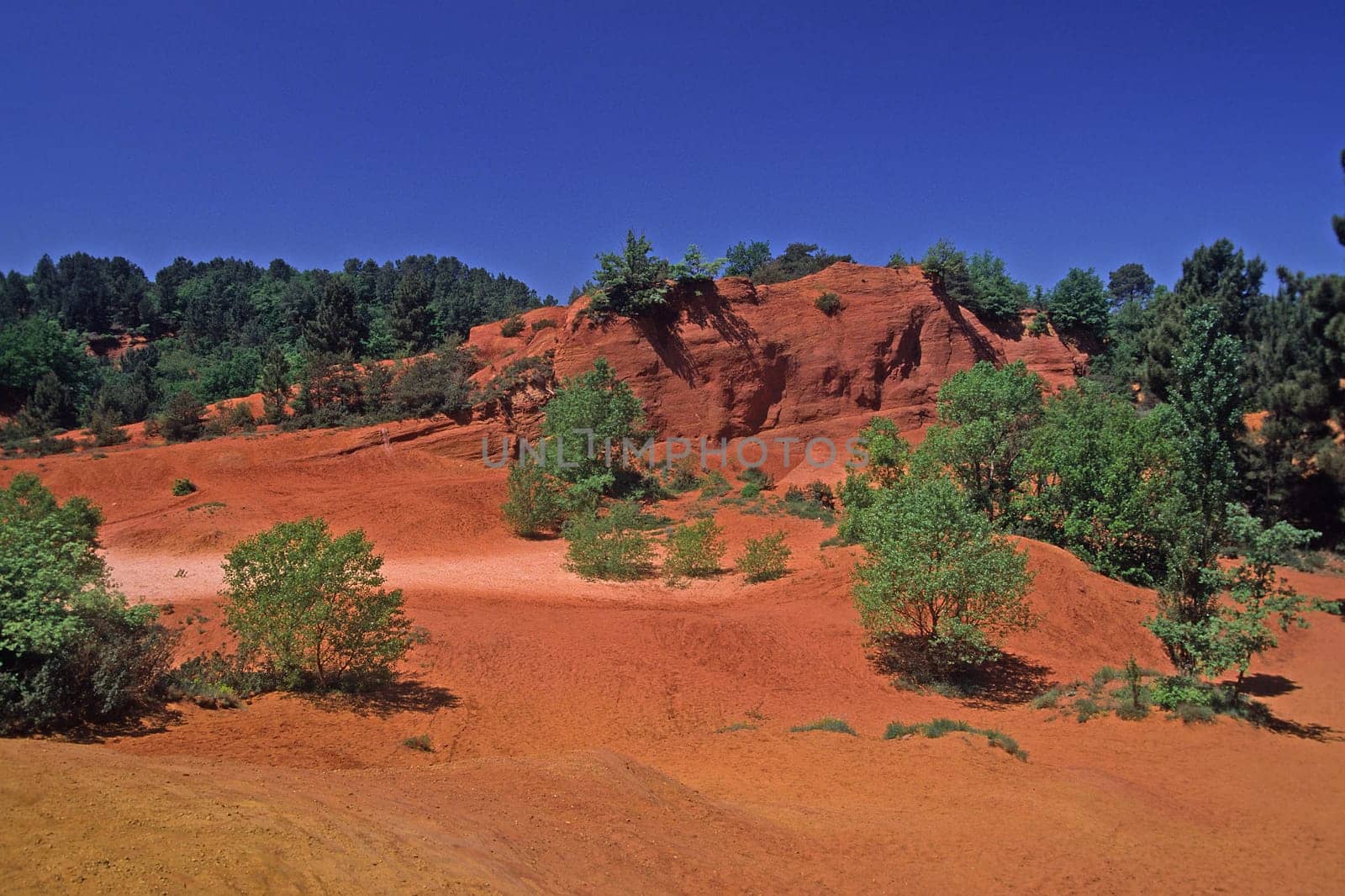 Ockerfelsen, Rustrel, Felsen, Landschaft