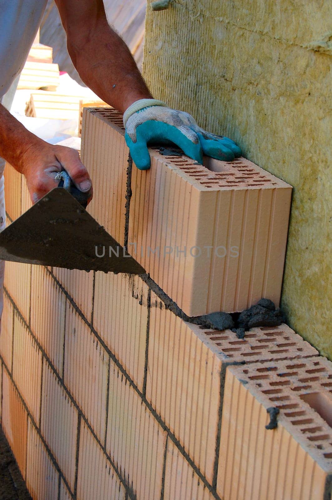 The stone is placed on it