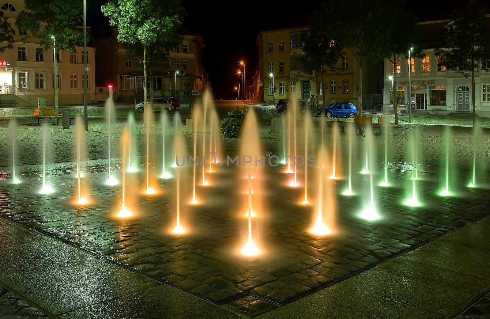 on the market square in Neustelitz, (Mecklenburg-Vorpommern)