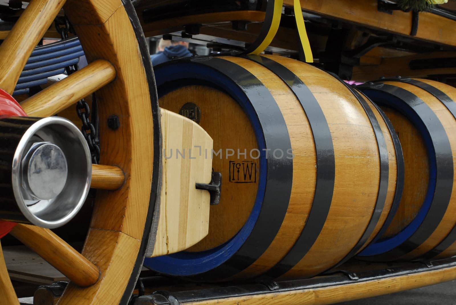 ... Beer kegs at the Munich Oktoberfest