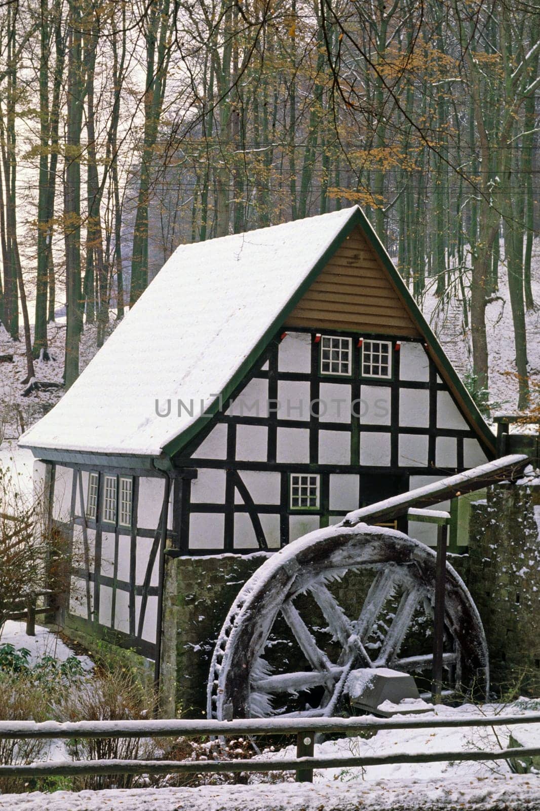 Bad Essen,watermill in winter