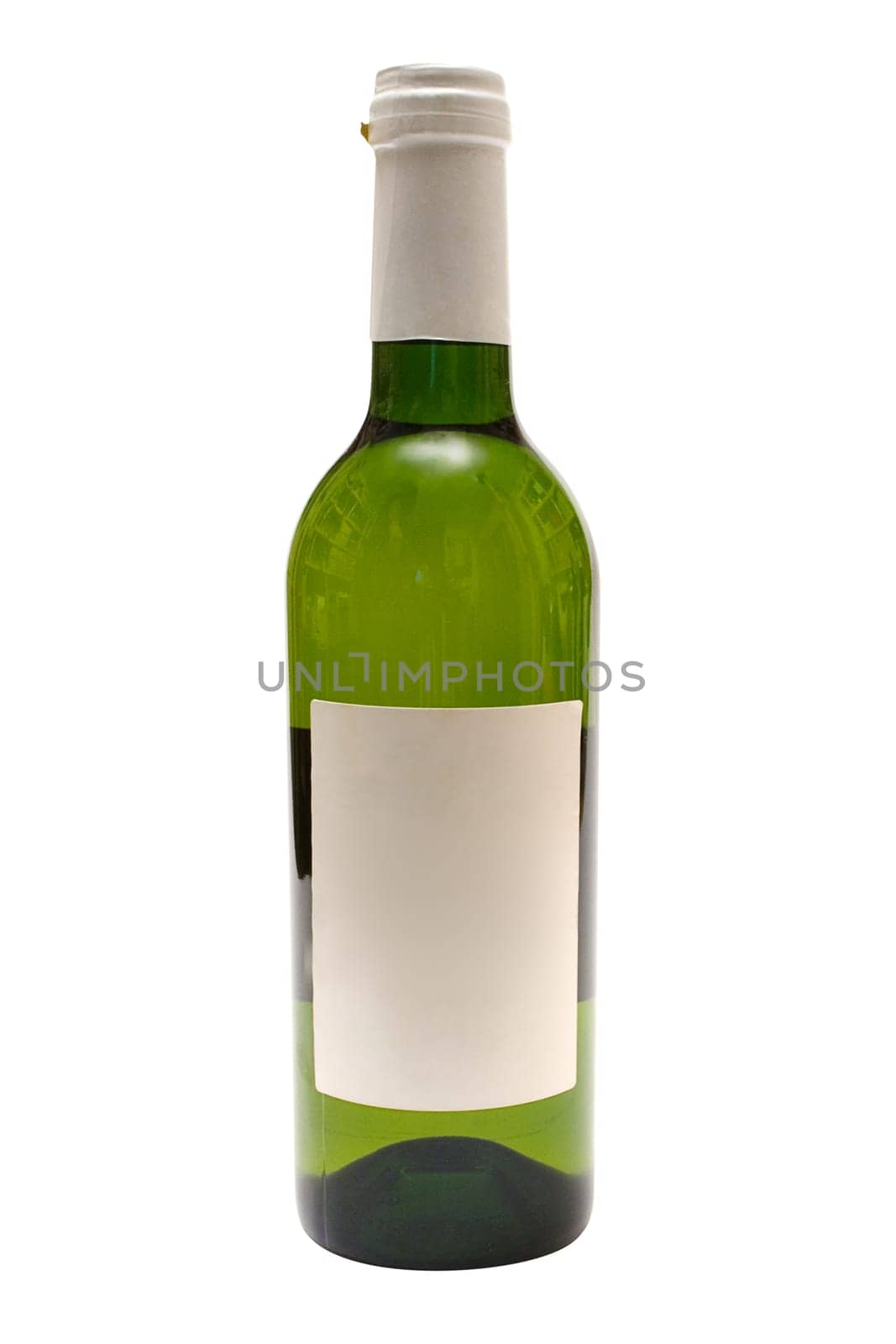 Wine bottle with text box