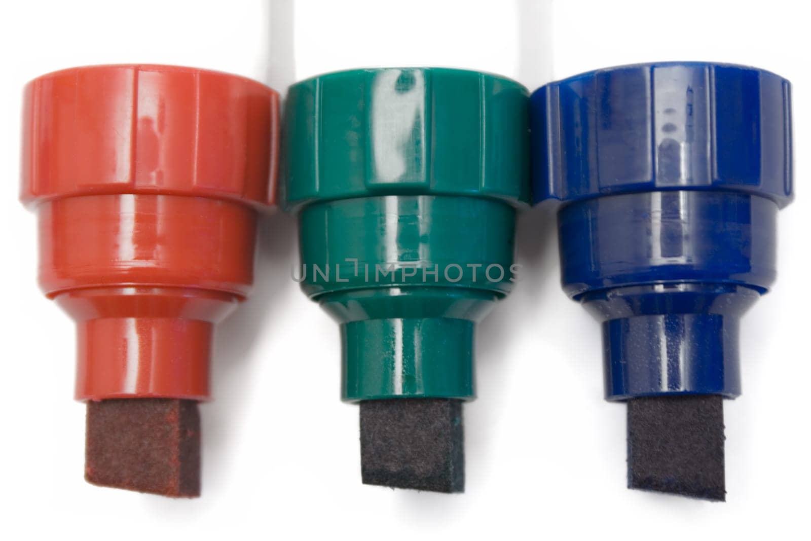 Markers red,green and blue
