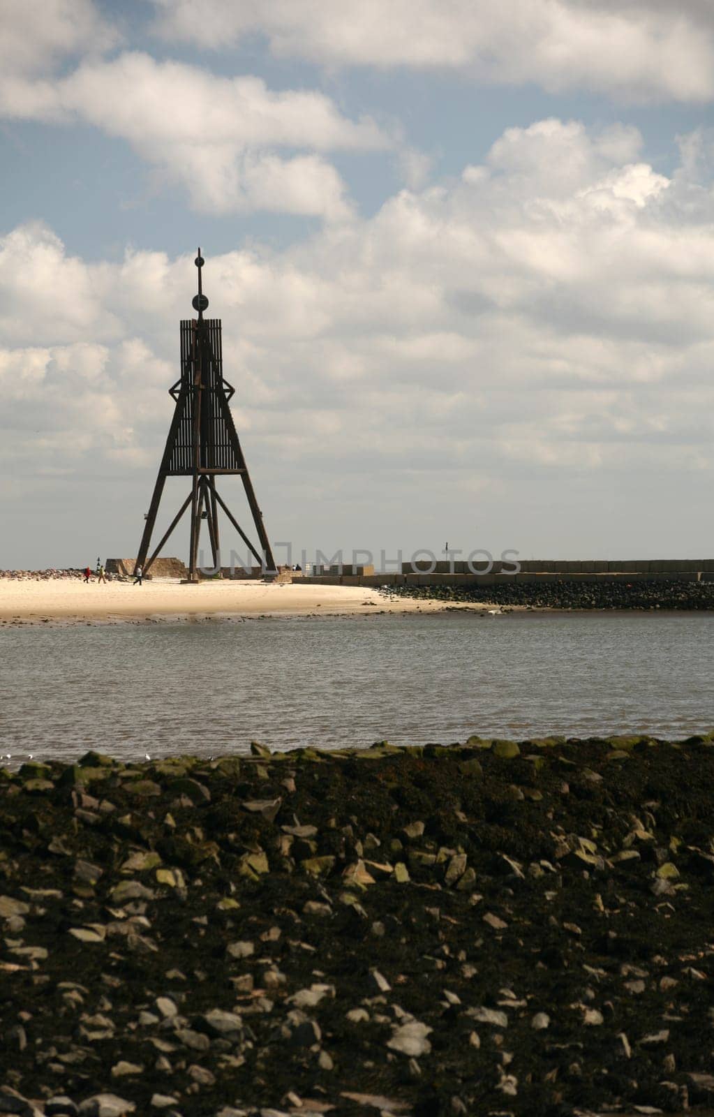 The Kugelbake - the landmark of Cuxhaven on the North Sea