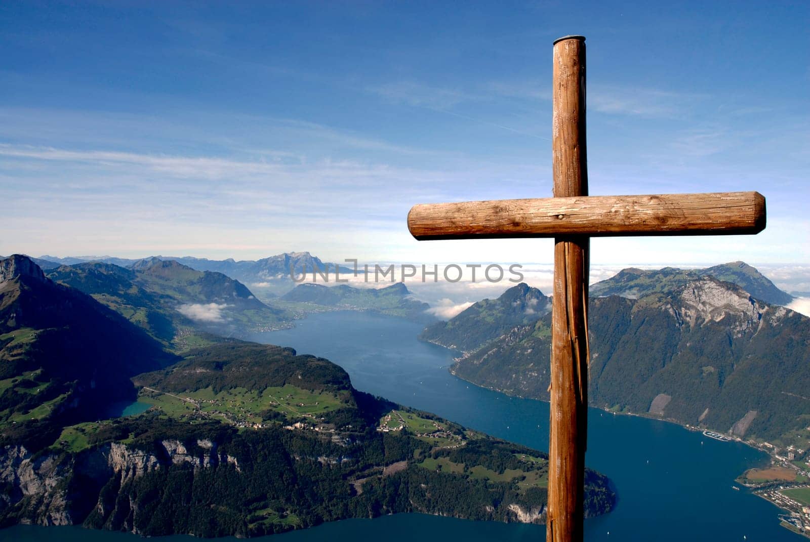 On the Fronalpstock with a wonderful view of Lake Lucerne