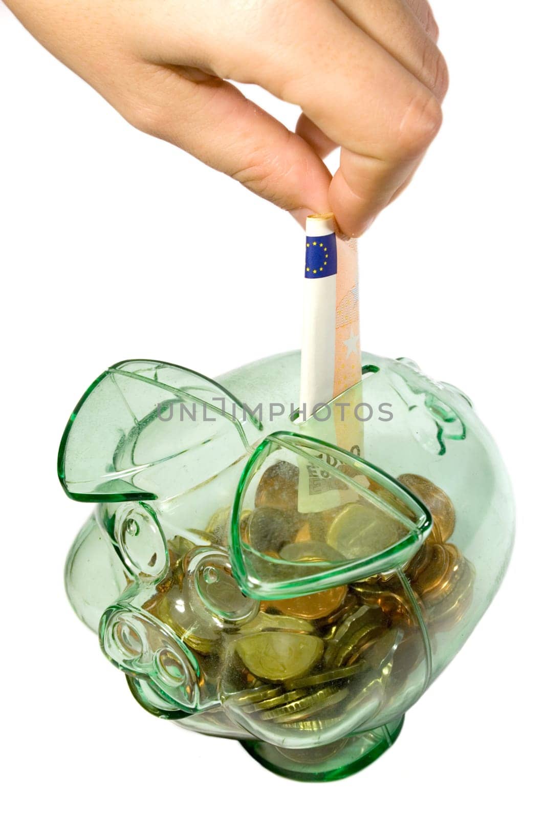Feeding the piggy bank