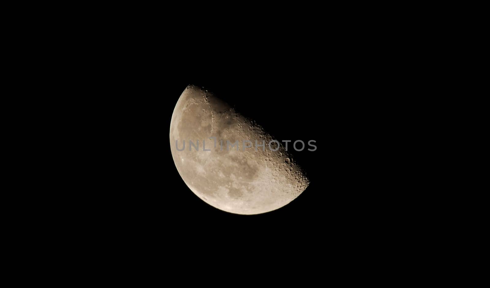 Almost crescent moon
