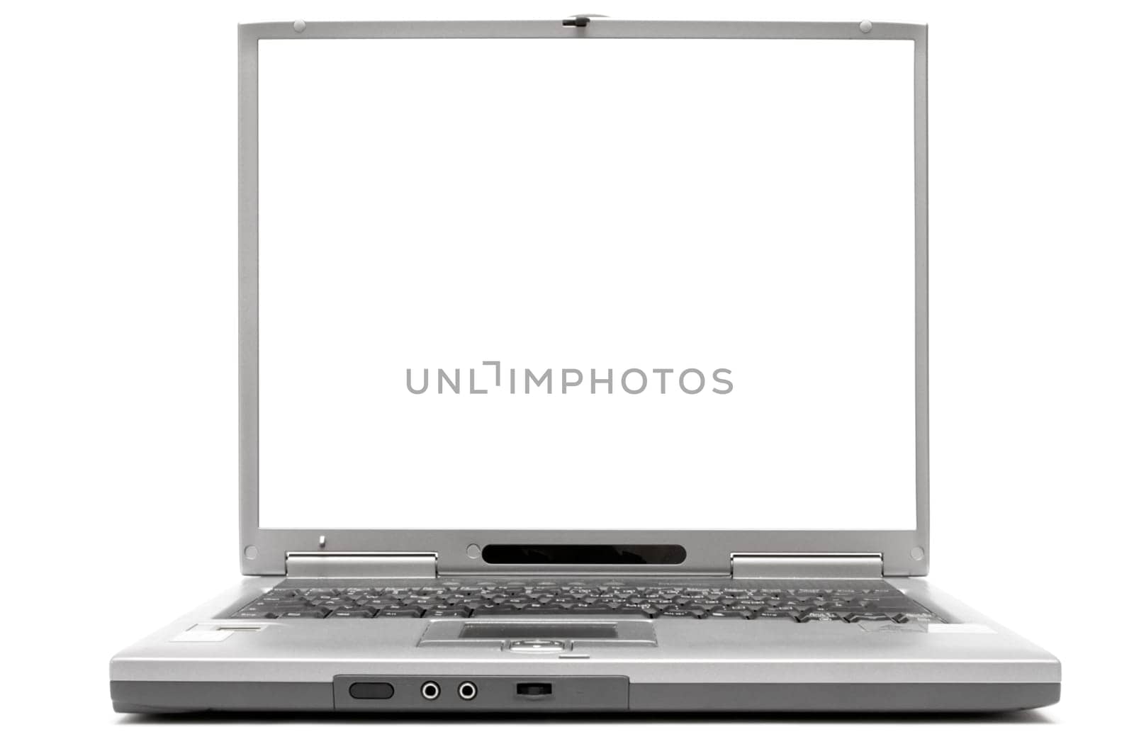 Laptop with blank screen