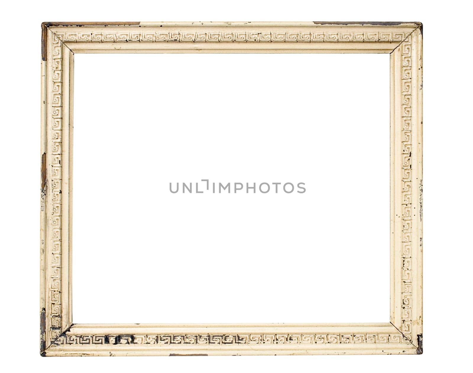 White weathered frame