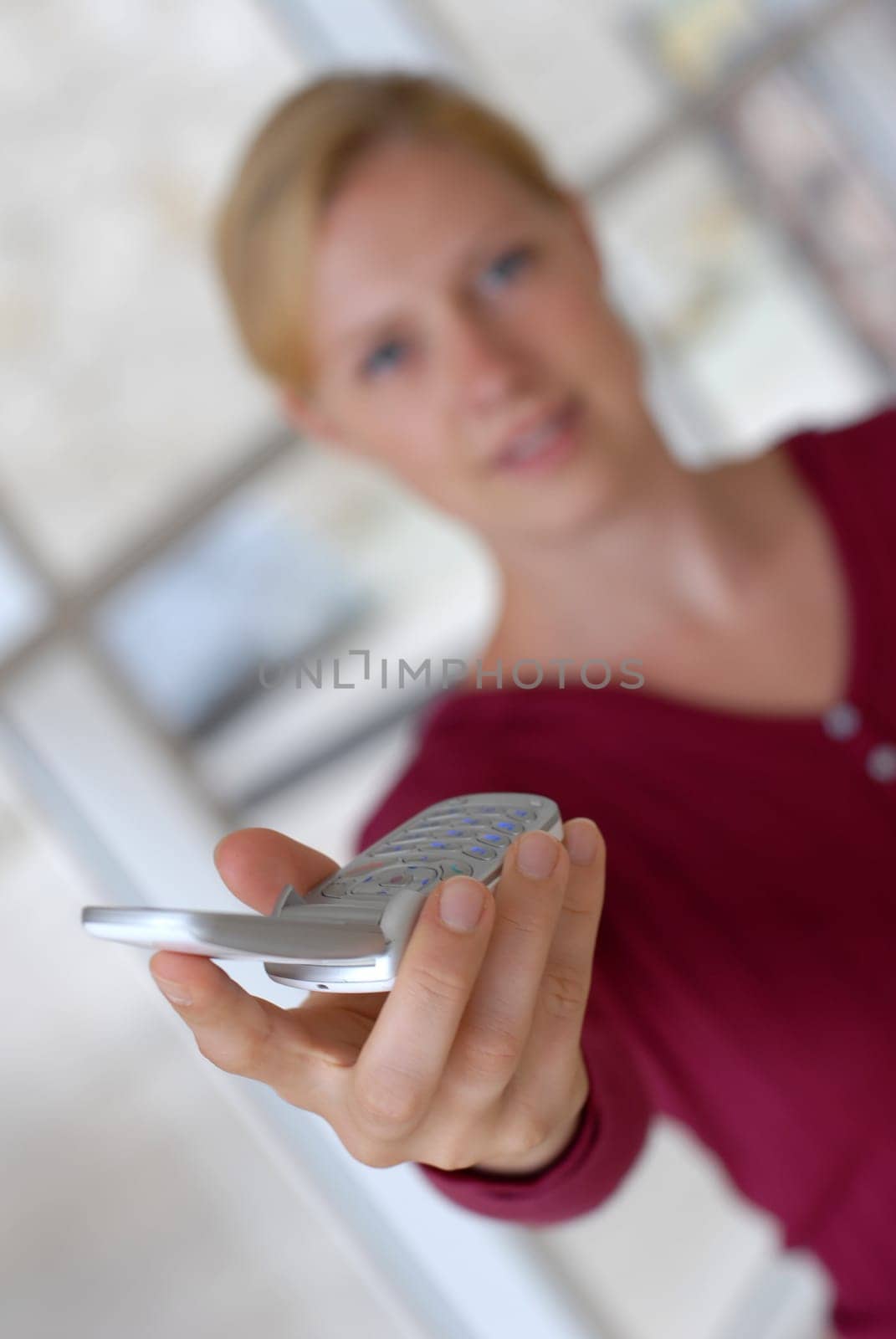 Woman with mobile phone