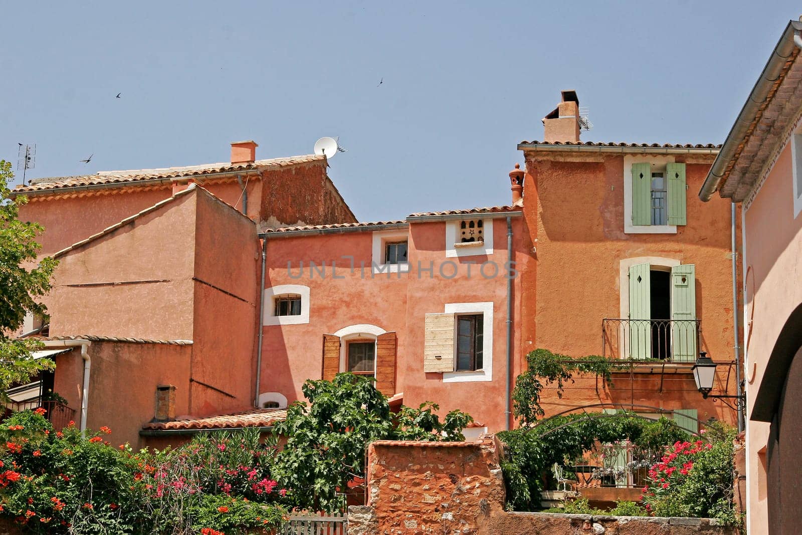 Roussillon,Houses,Ochre tones,Provence