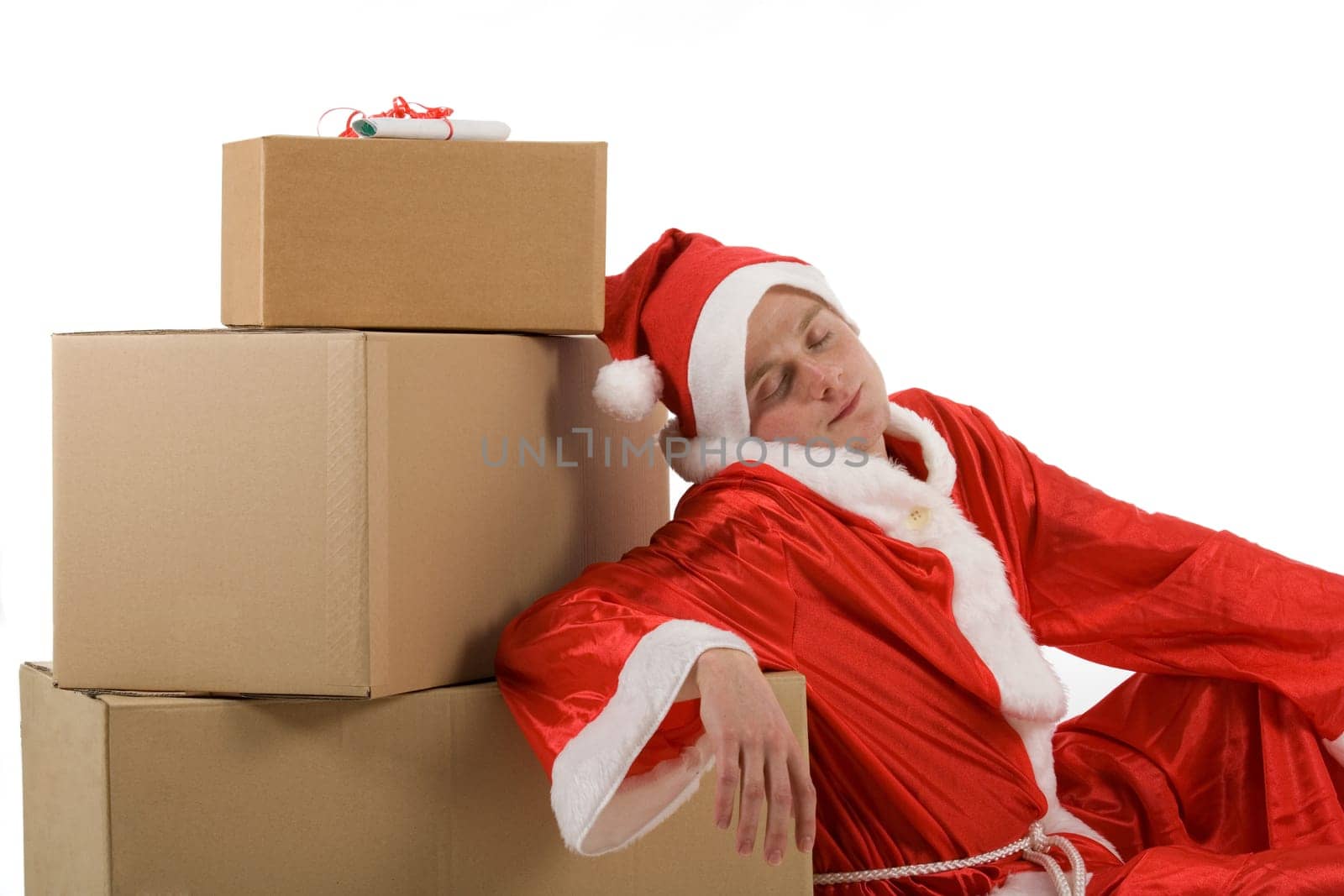Santa Claus sleeping