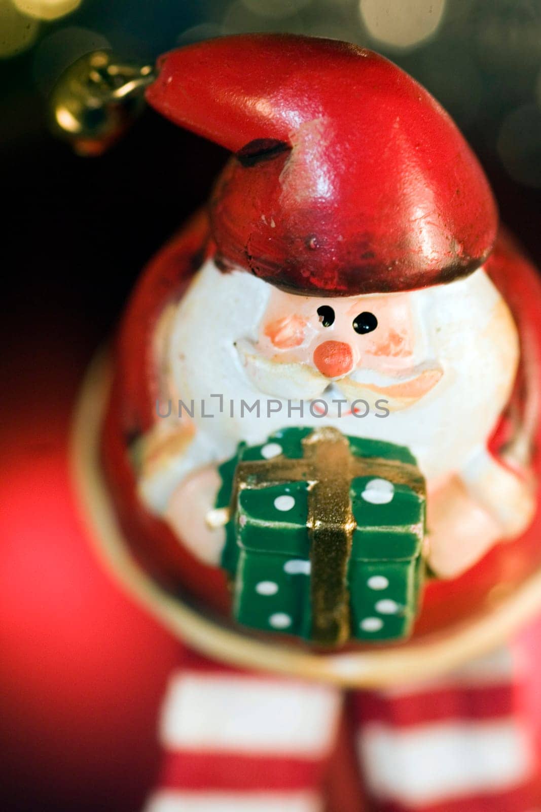 Santa Claus with gift