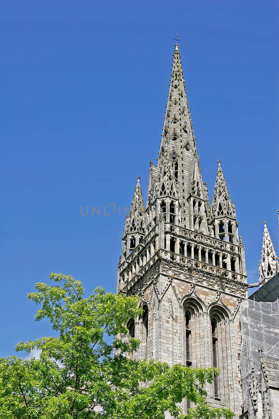 Quimper,church tower,Brittany