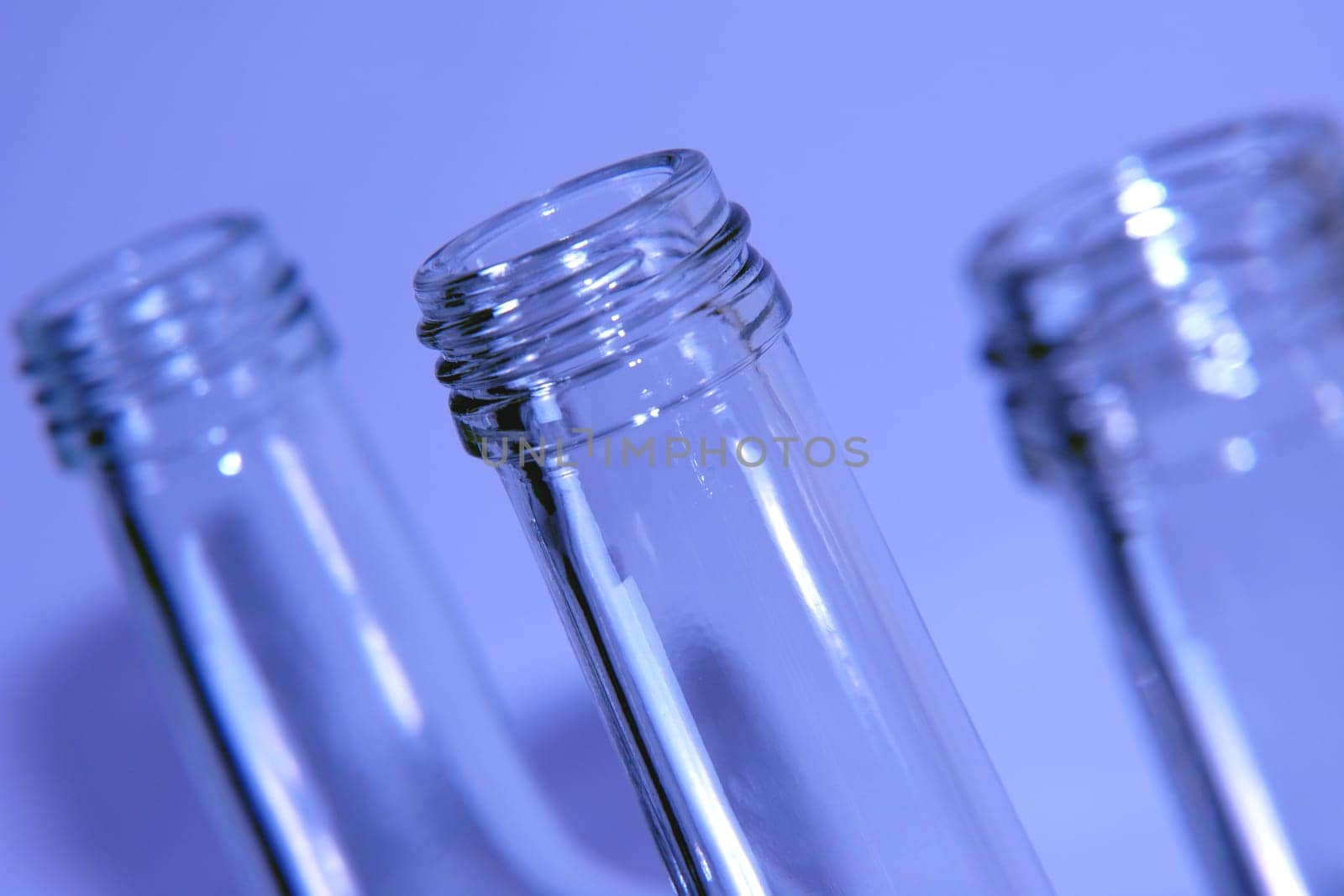 Bottles in blue