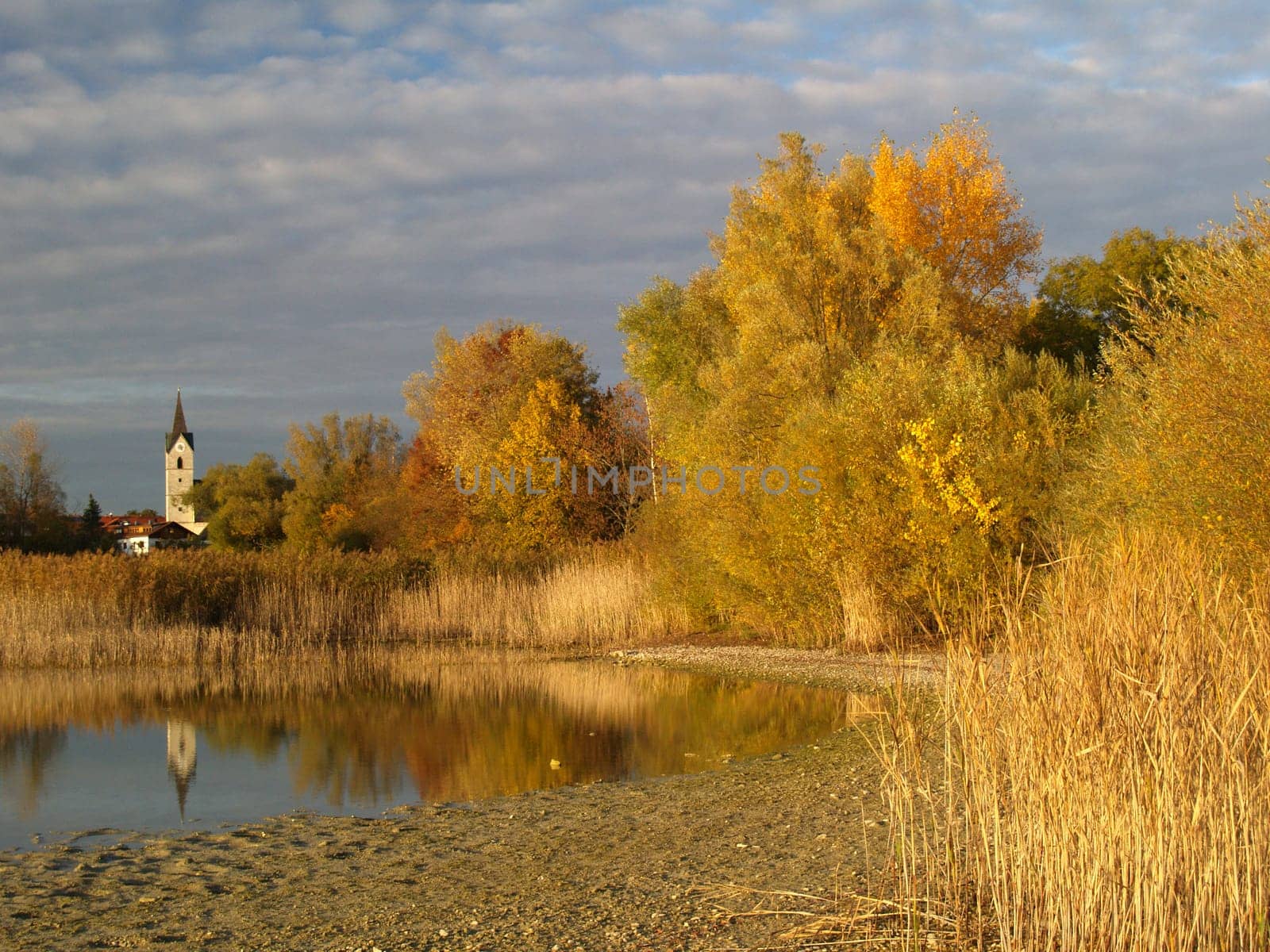 Seascape in autumn