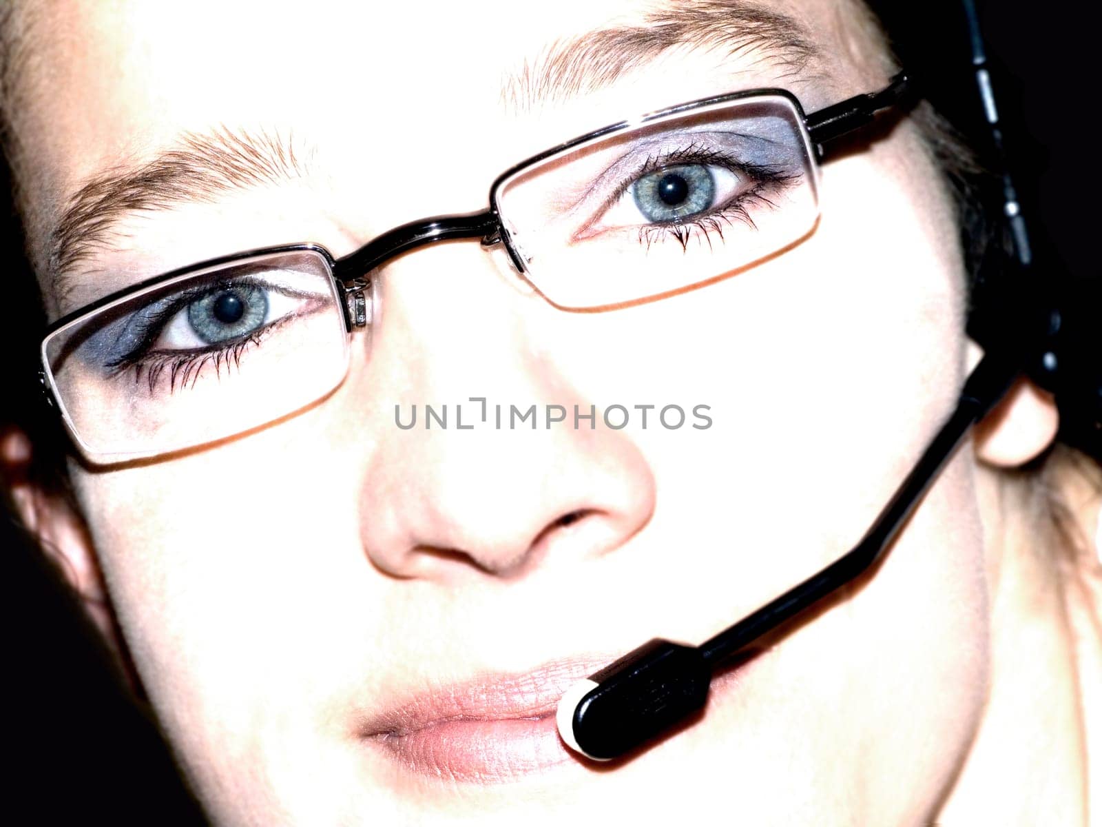 Portrait with headset