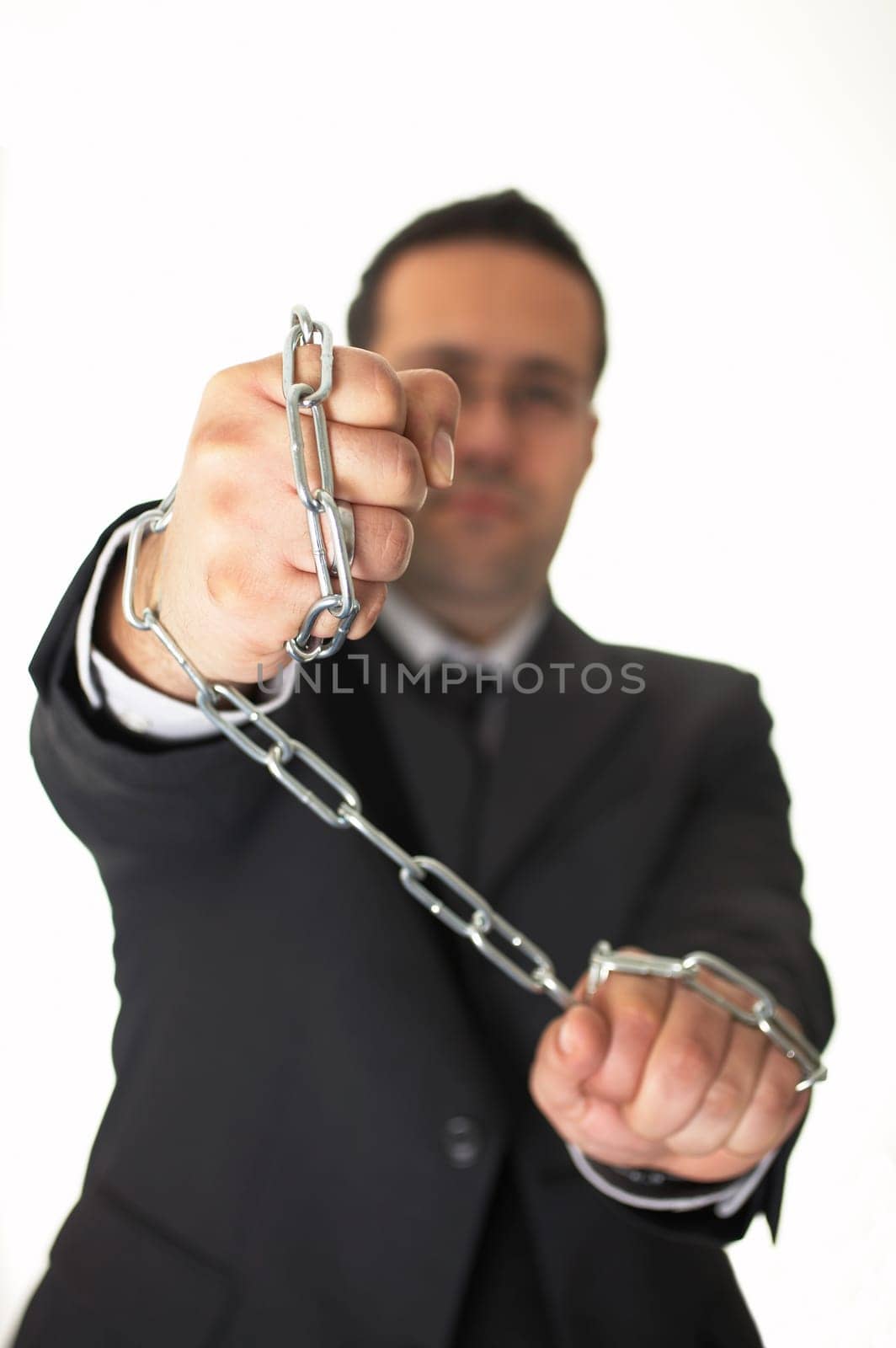In chains