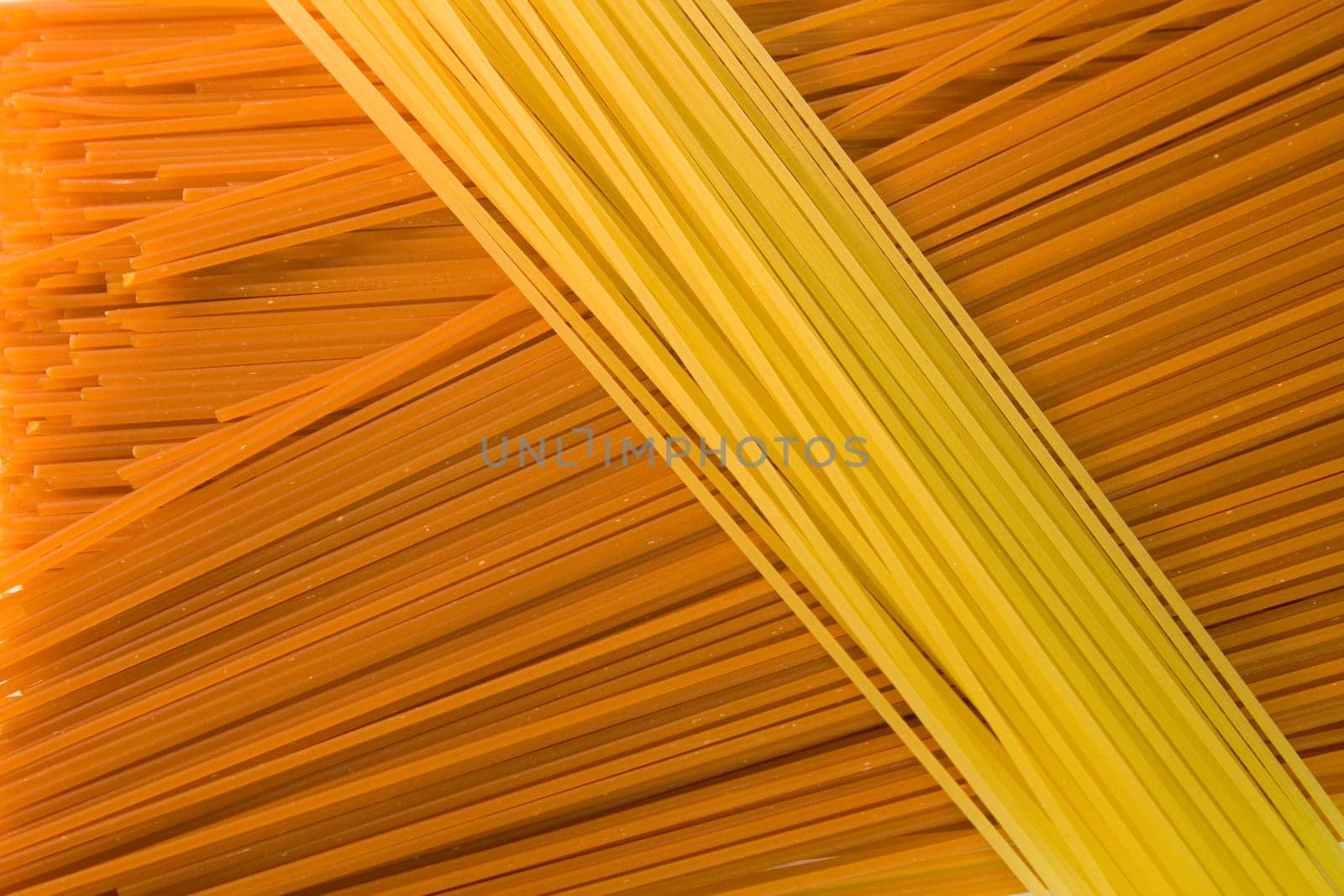 yellow and red spaghetti
