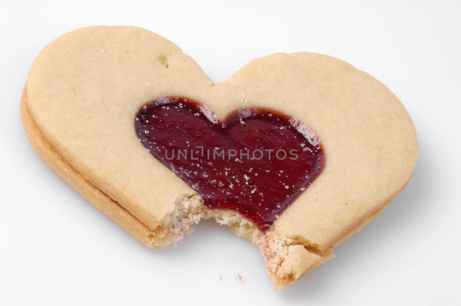Pastry with bite marks