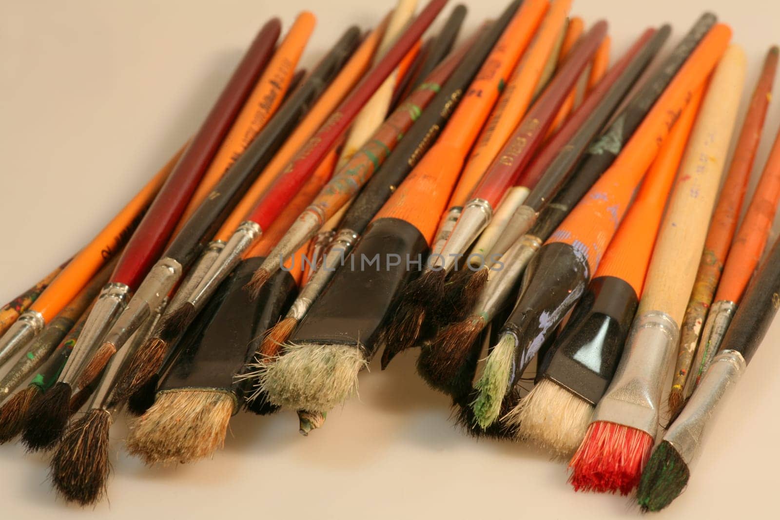 Various brushes for the hobby painter