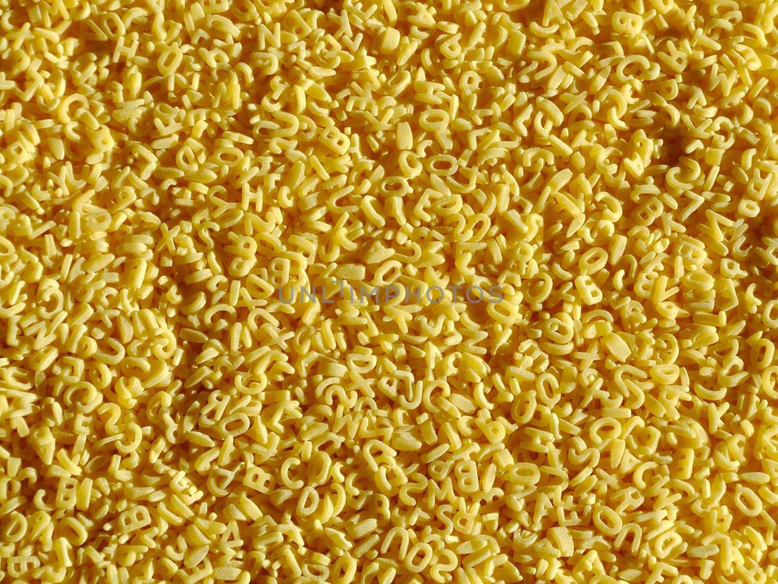 Letter noodles