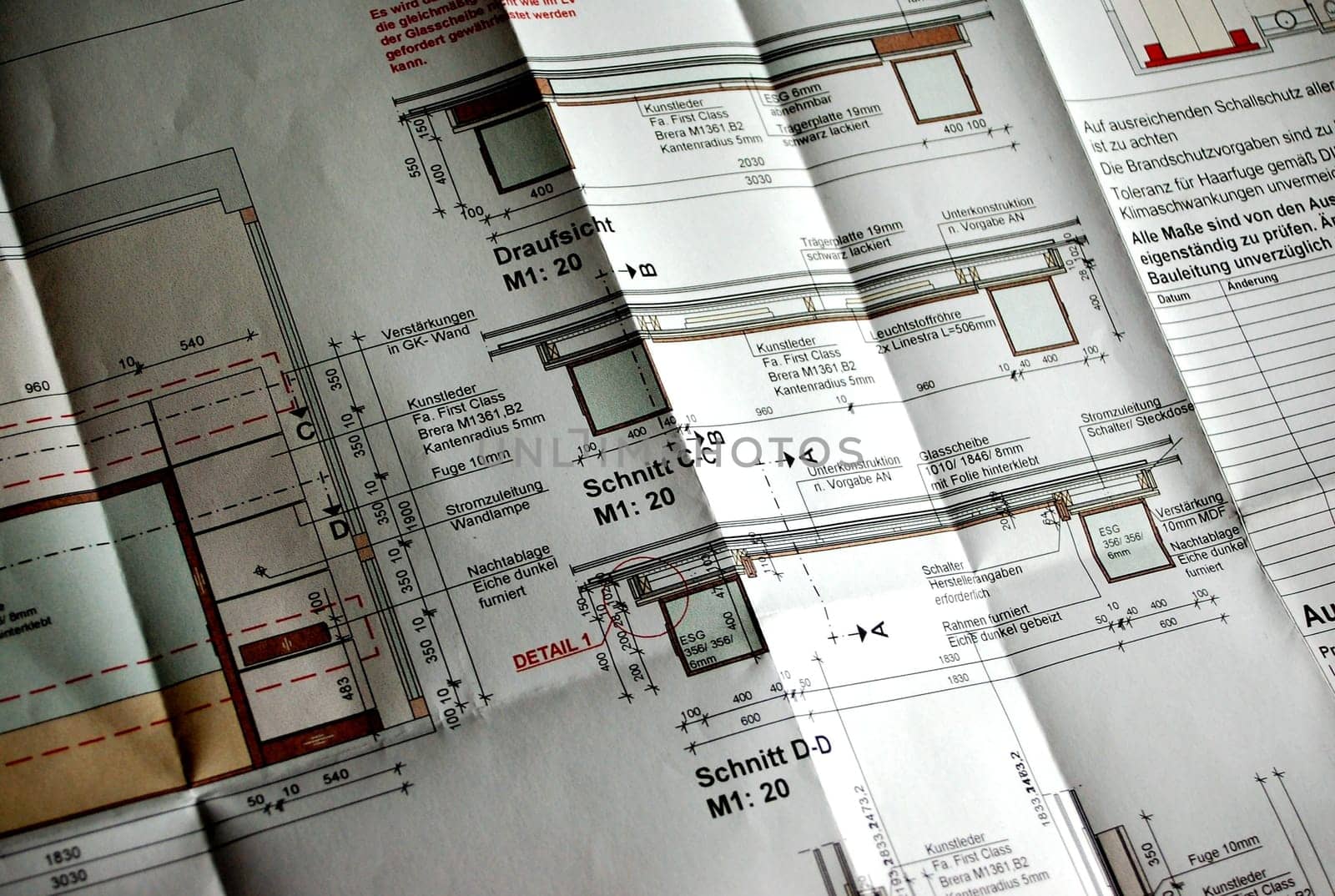 Construction plans in detail