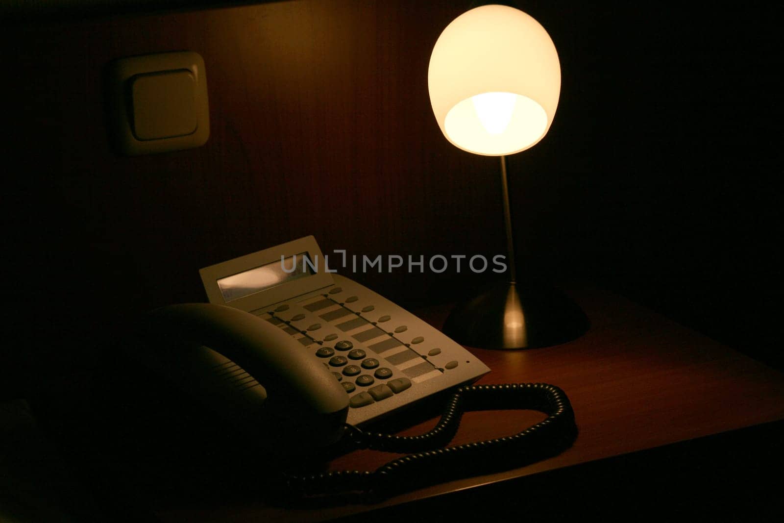 Telephone and lamp