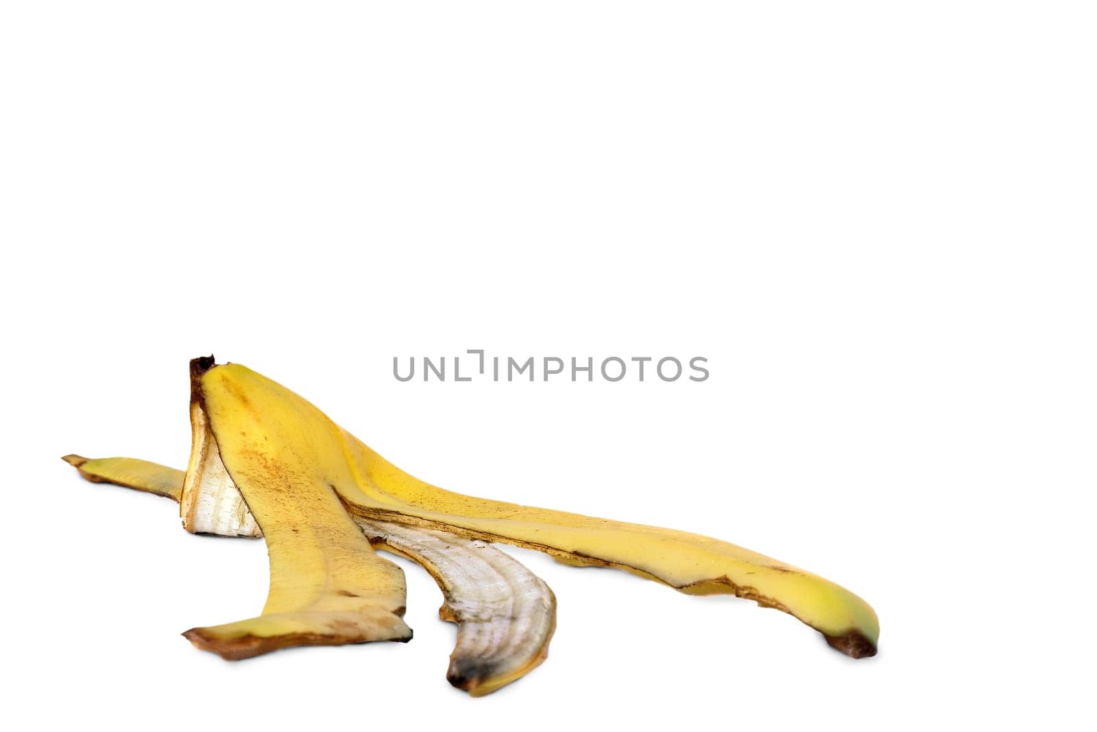 Banana peel lying around