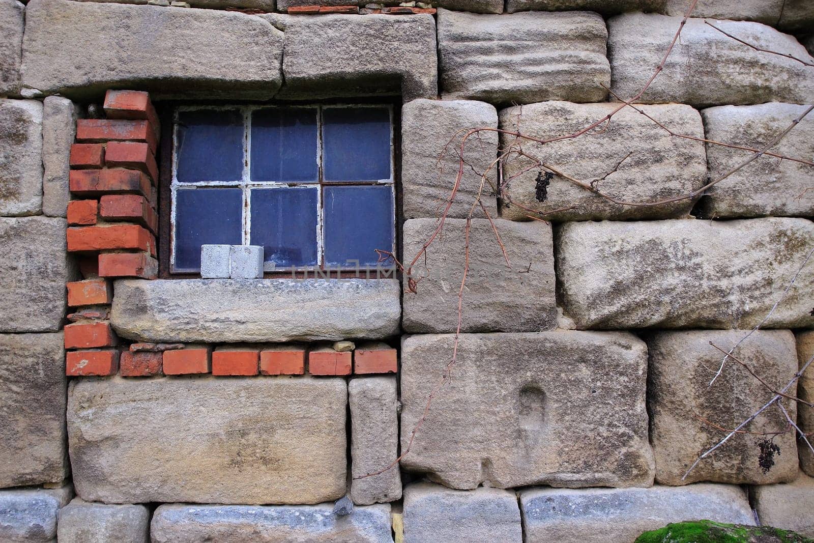 Foundation of a half-timbered house