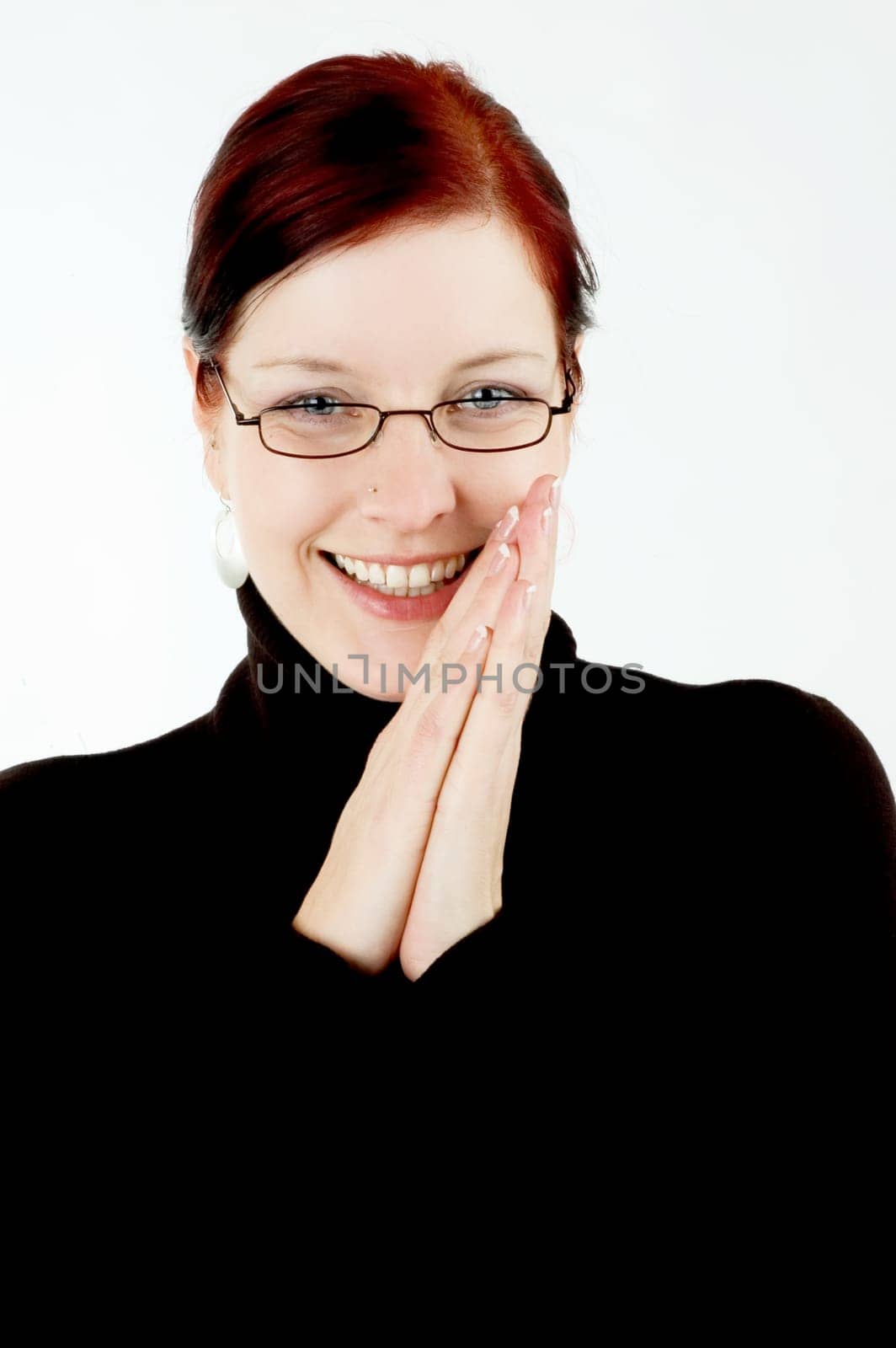 Woman with glasses
