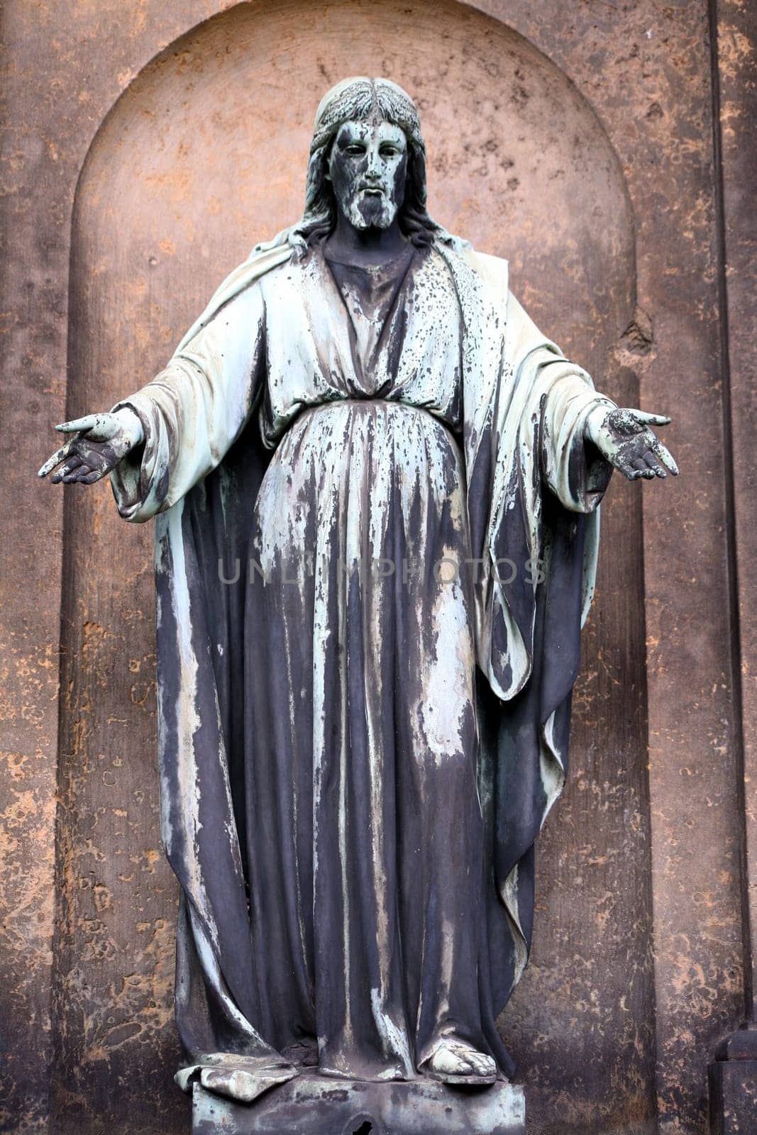 In an old cemetery