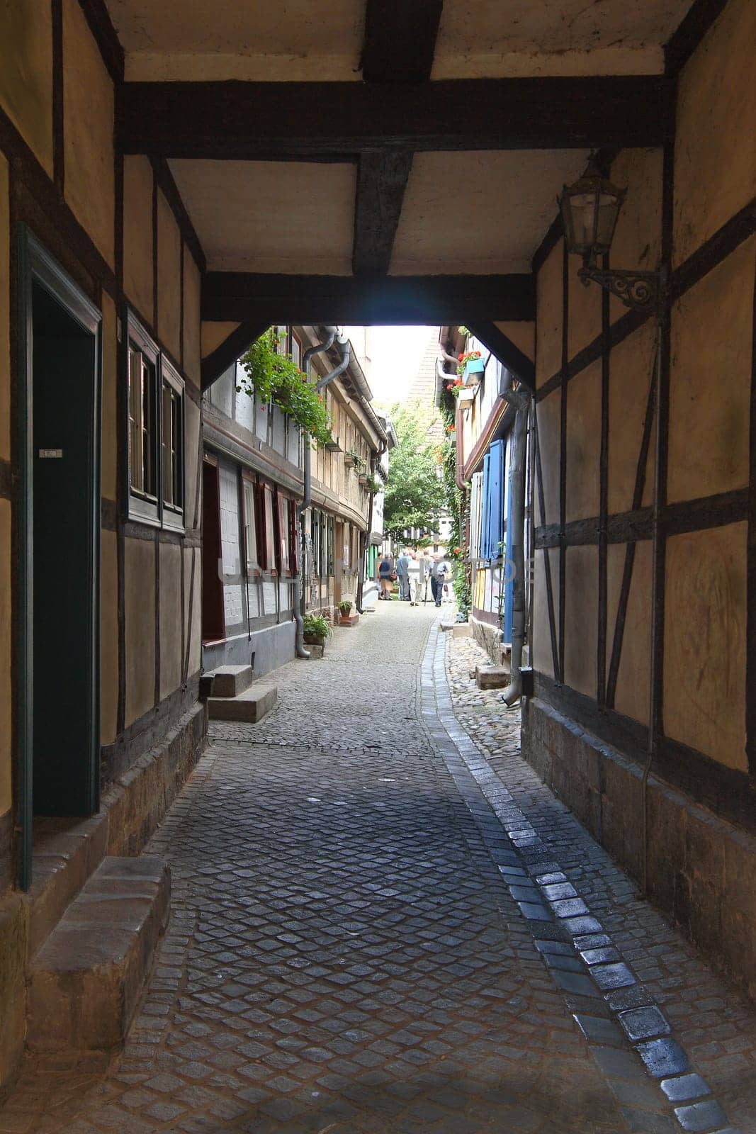 Half-timbered corridor
