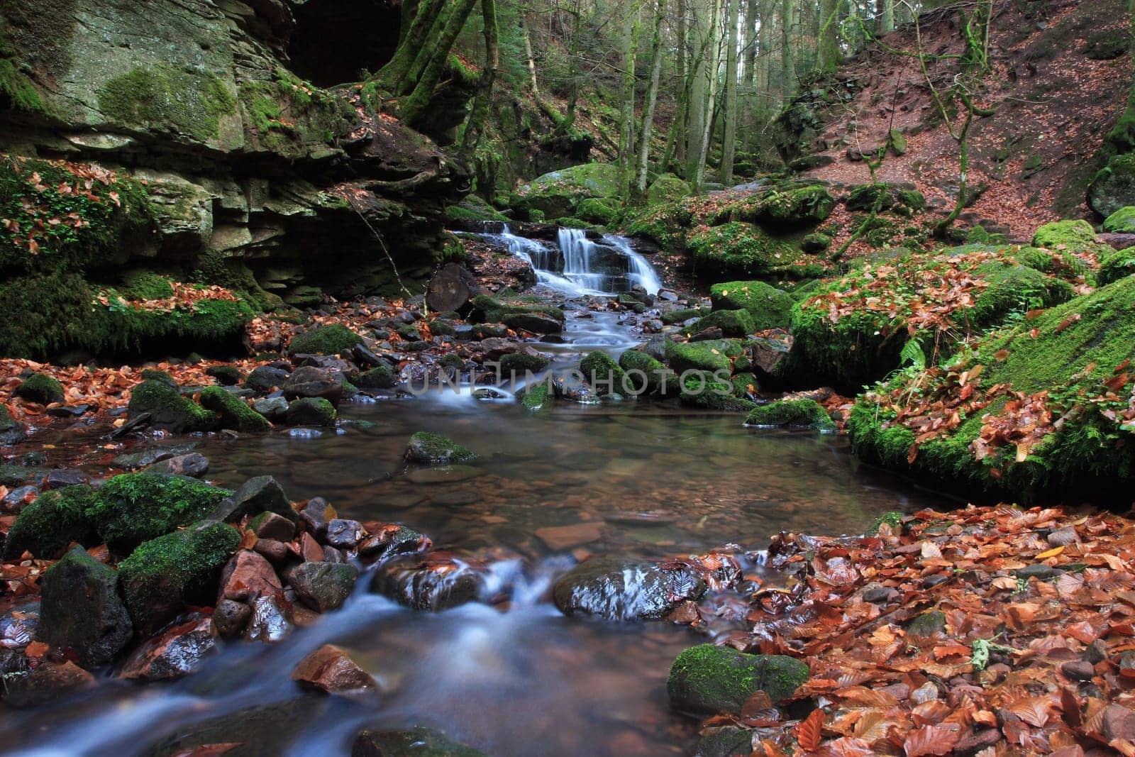An idyllic stream in the northern Black Forest captured for 10 seconds.