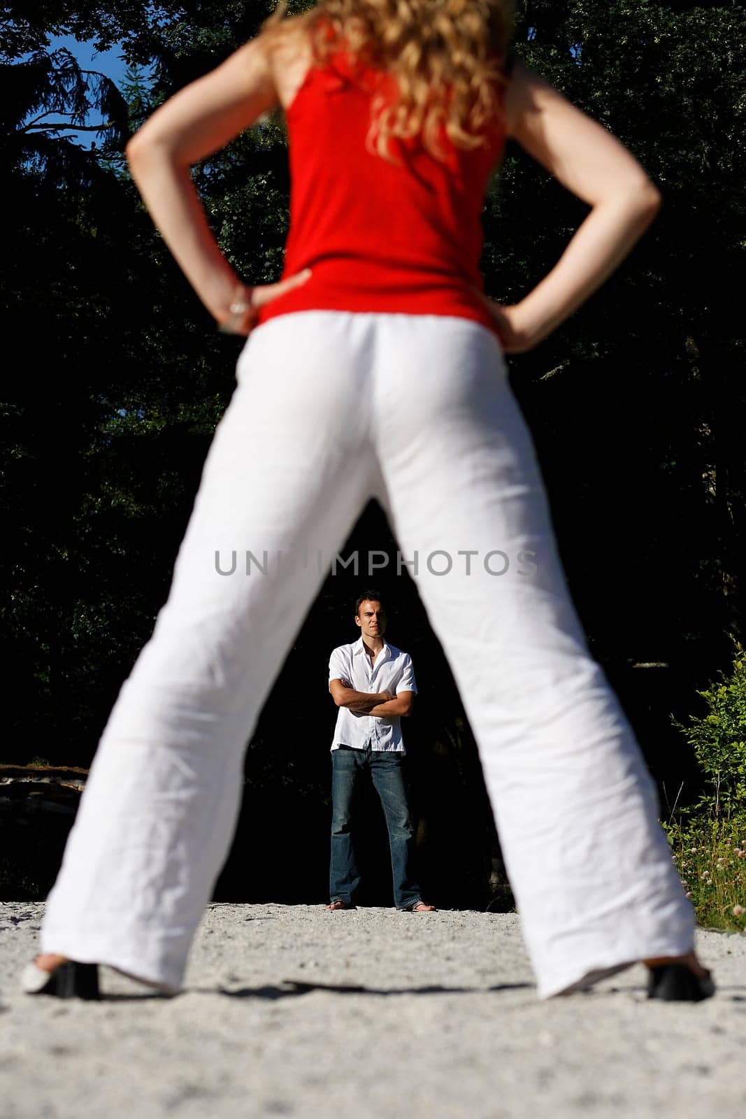 Young couple in concept shot V