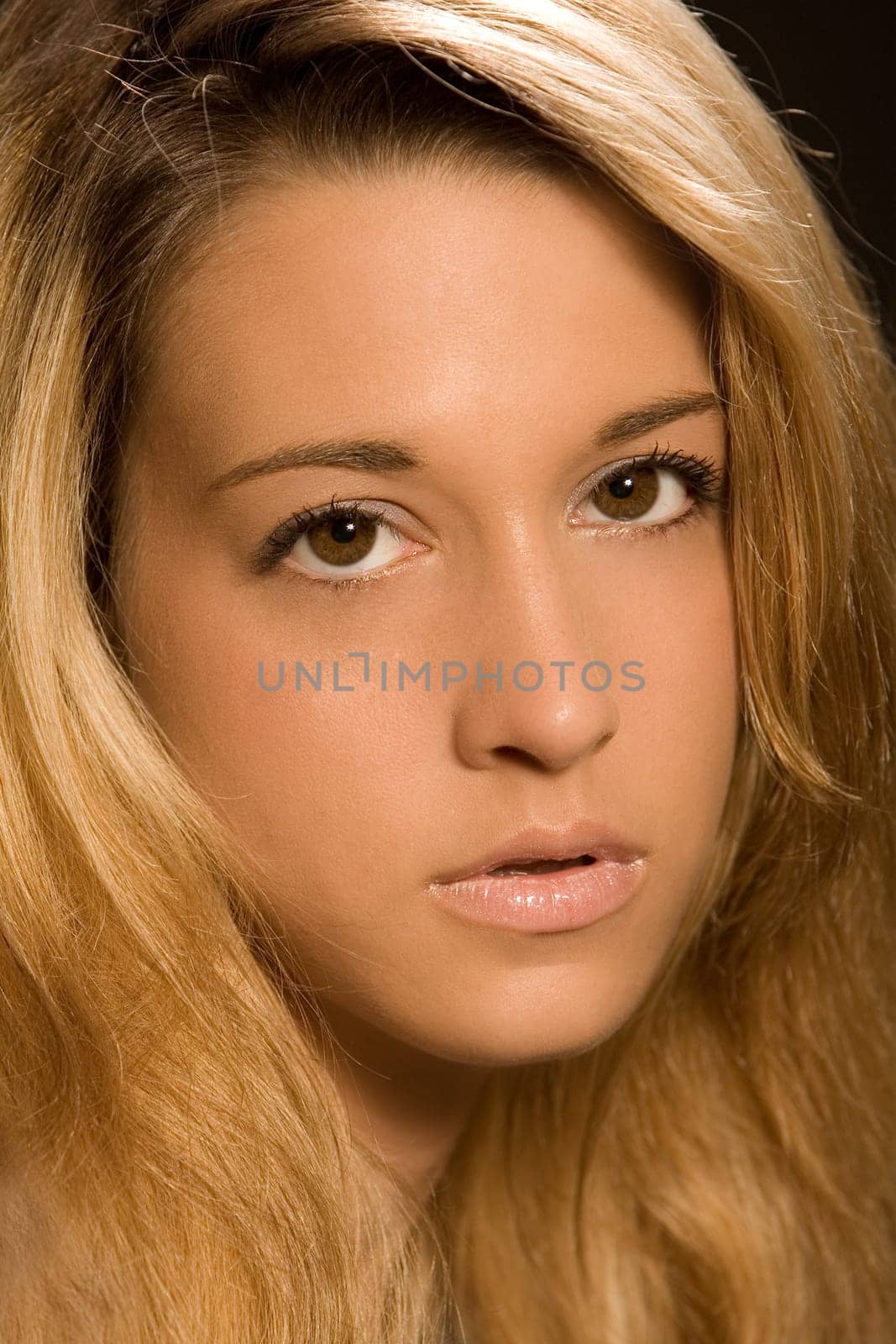 Portrait of a blonde woman