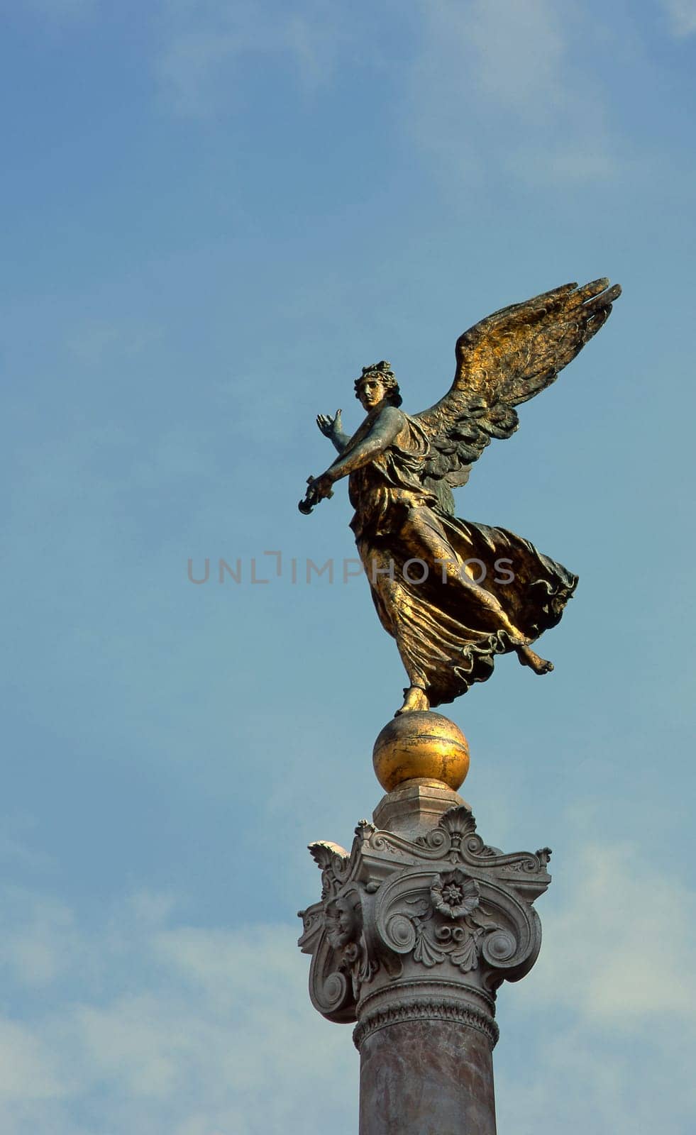 ...this angel "stands"" in front of the Vittoriano in Rome - 6x7"