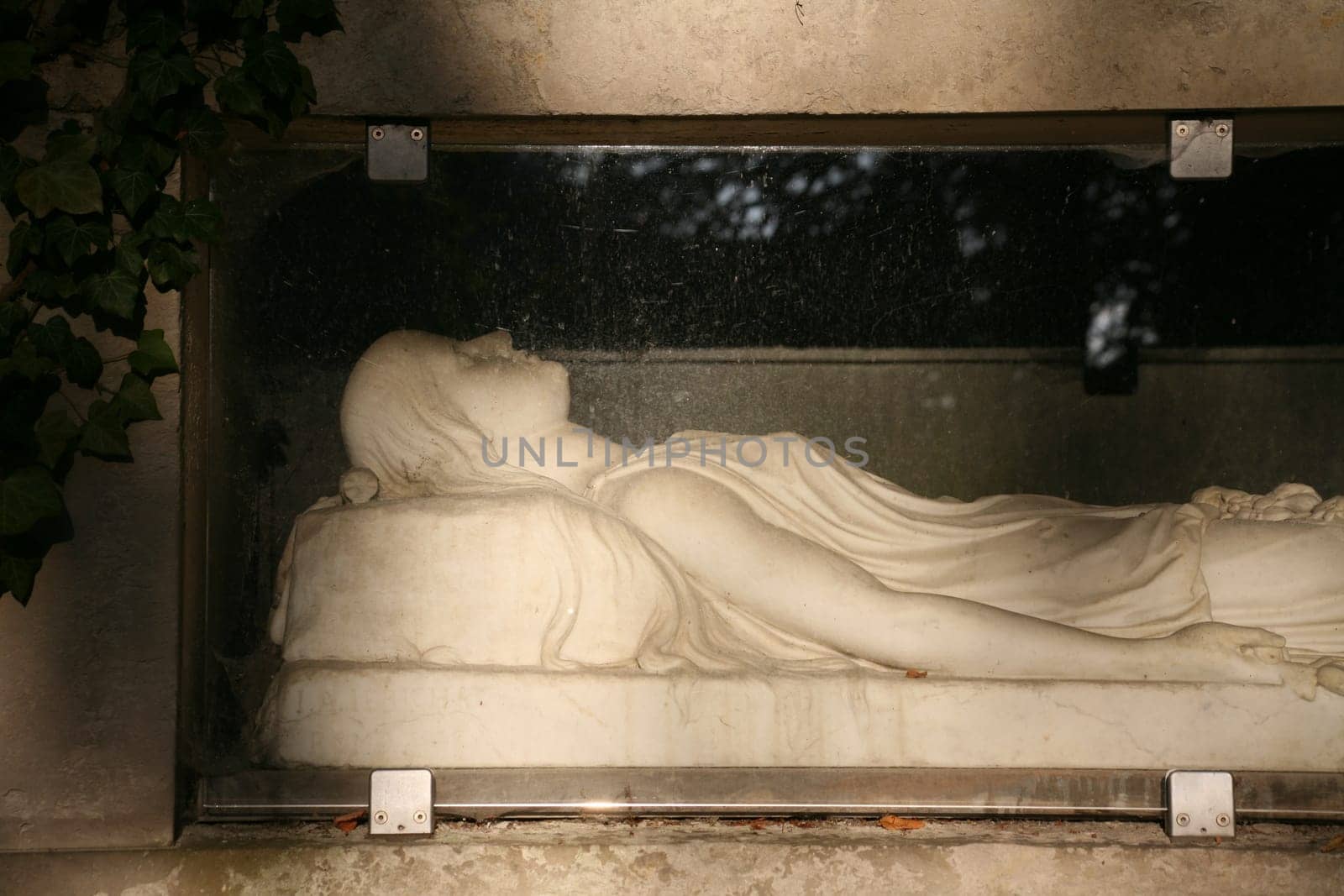 Grave of the Goethe family in the historic cemetery in Weimar
