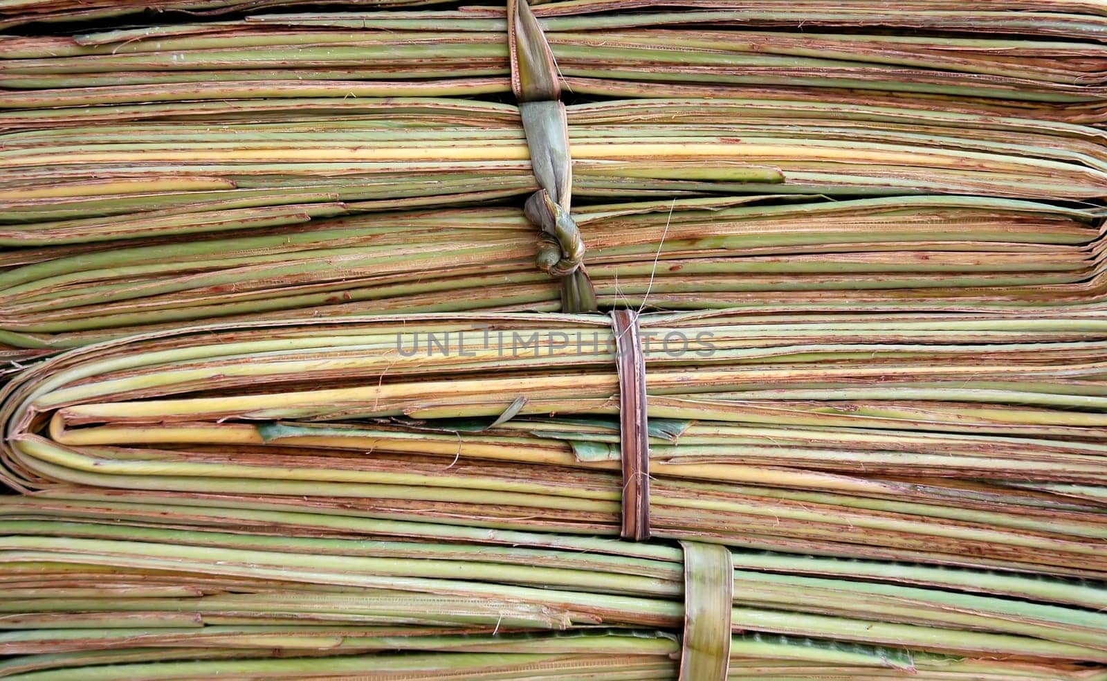 At the flower,fruit and vegetable market in Bangkok,you can find these banana leaves in stacks...