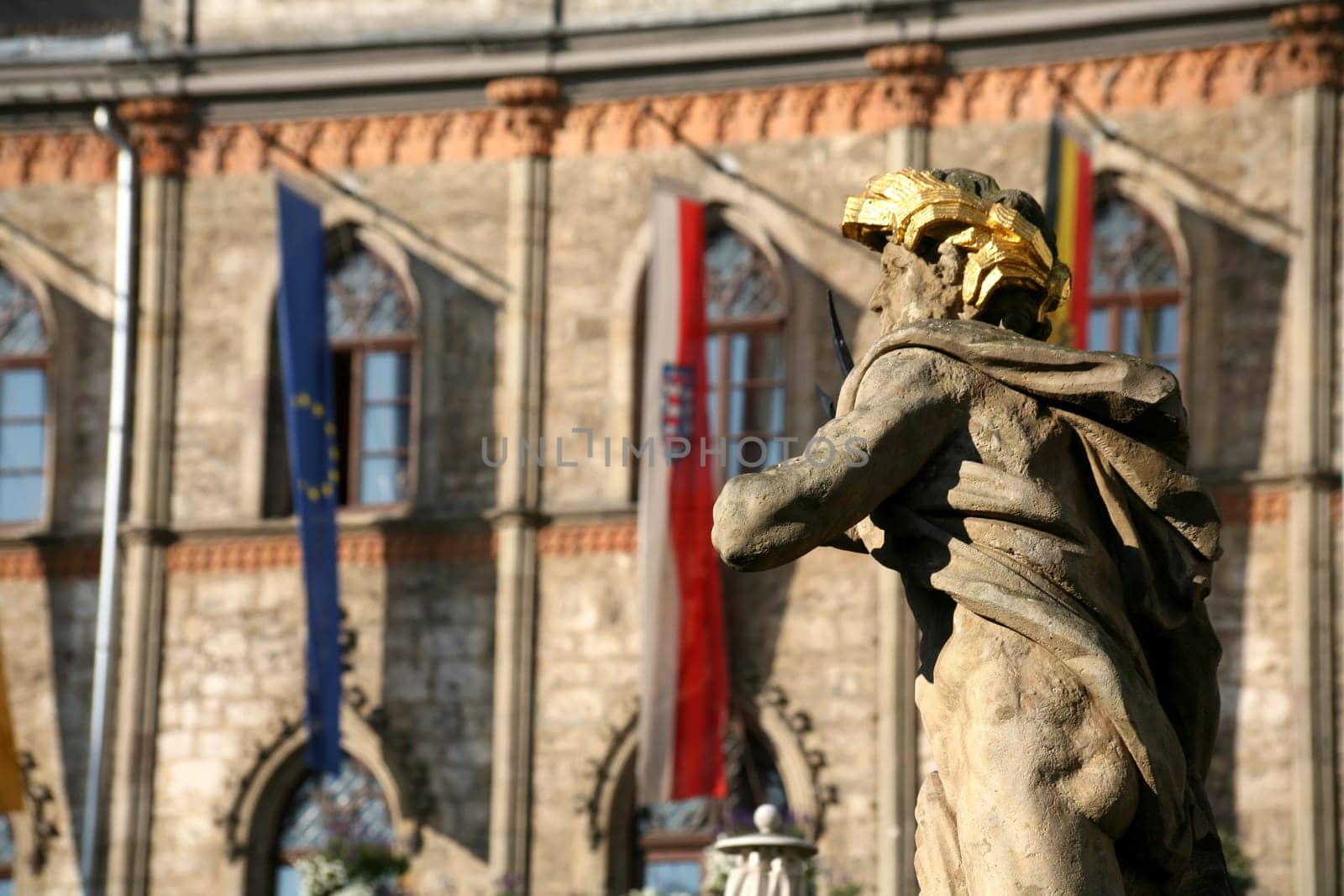 On the market square in Weimar