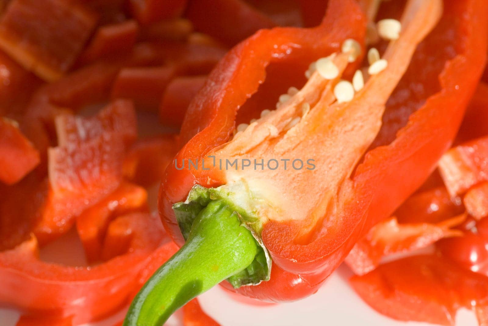 Peppers sliced